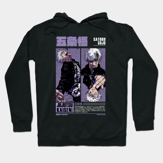 GOJO - The Strongest Sorcerer | VARIANT Hoodie by Black Kitsune Argentina